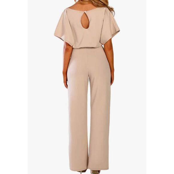 NWOT Dokotoo Jumpsuits for Women Casual Loose Batwing Sleeve Dressy Crewneck Rom - Picture 2 of 7